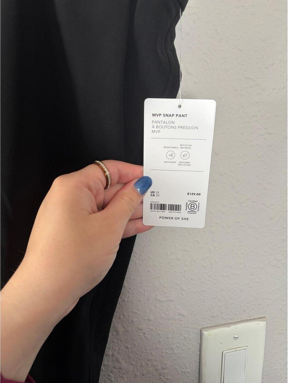 NWT Athleta MVP Snap Pant Black size 3X. $129 retail - Picture 2 of 5